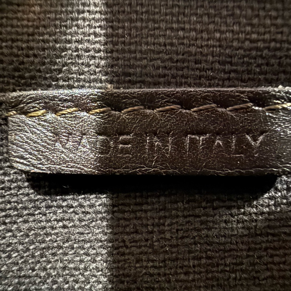 Burberry Beige Plaid Tote with Brown Leather Straps - Picture 10 of 13